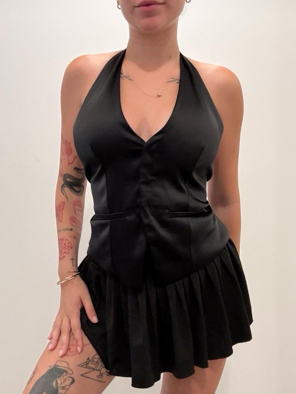 Zara Black vest halter